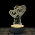 thumbnail image 2 of Creative LED Table Lamp mini love shaped USB charging warm white light For Valentine‘s Day Home decor Gift, 2 of 10
