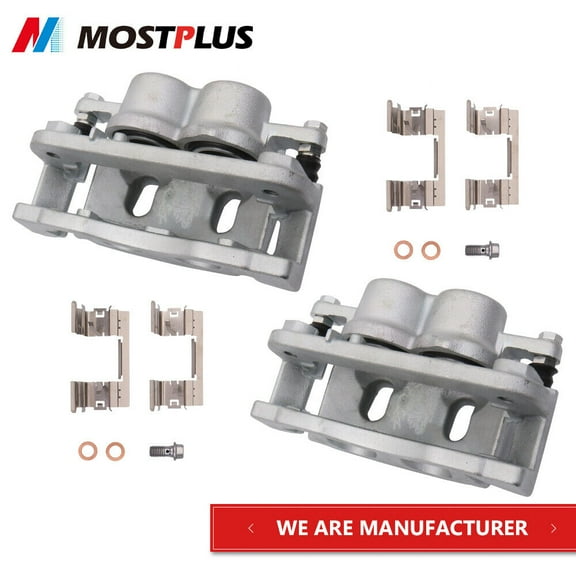 MOSTPLUS Set(2) Front Brake Calipers for Chevy Silverado 1500 2008-2018 GMC Sierra Yukon