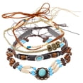 thumbnail image 1 of BRIGHTFUFU 4 piezas de sombrero correas decorativas de bricolaje bandas de sombrero de vaquero Bandas de sombrero para mujeres Correas de sombrero de playa, 1 of 8