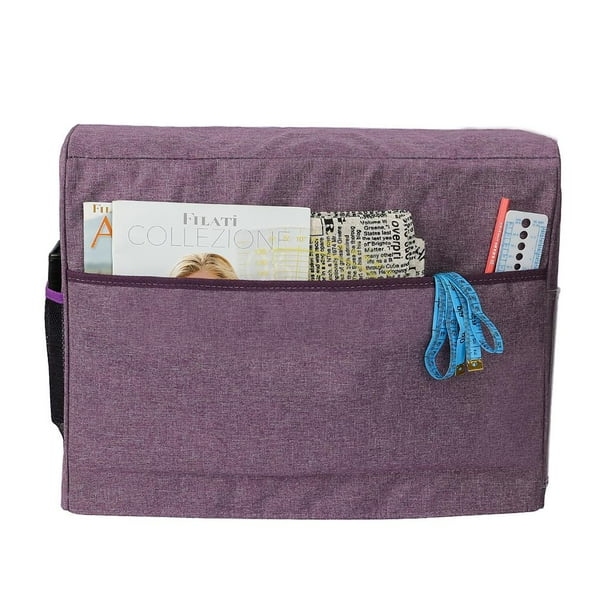 Cubierta antipolvo para de coser, cubierta para de coser con bolsillos, cubierta antipolvo, cubierta impermeable Púrpura Soledad Cubierta antipolvo para máquina de coser