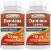 2 Pack Best Naturals Damiana Leaves 450 mg 180 Capsules | Supports Male and Female reproductive health