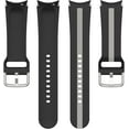 thumbnail image 6 of KOMI Sports Strap Compatible with Samsung Galaxy Watch 5 40mm 44mm/Galaxy Watch 5 Pro 45mm band, Adjustable Silicone Sport Watch Band Replacement WristBand for Galaxy Watch 4 Classic 42mm 46mm Black, 6 of 8