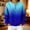 A05-Blue, variant on Zysthvn Casual Sweatshirts for women Henley Winter Pullover Long Sleeve Womens Sweatshirts Crewneck Button Gradient Tops