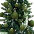 thumbnail image 5 of Eolstice Velvet Textured Christmas Ball Ornaments, Flocked Plastic Hanging Tree Decor, Set Of Festive Xmas Decorative Balls For Home Holiday, 5 of 5