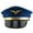Blue, variant on Flight Hat for Adult Cosplay Party Uniform Hat for Male Women Role Play BachelorParty Dress Up Top Hat