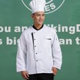 thumbnail image 2 of Chaqueta de chef camisa de manga larga para catering uniforme de trabajo de restaurante chaqueta de cocinero Sunnimix  chaqueta de chef hombres uniformes mujeres, 2 of 8