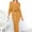 Yellow, variant on QIPOPIQ Womens Dresses for Wedding Guest Party Short Sleeve New Fall And Winter Summer Dress Sexy V-neck Tie Long-sleeved Dresses 2023 Deals