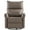 Brown, variant on Bellemave Power Swivel Rocker Recliner, 270° Glider Recliner with USB Ports, Overstuffed Faux Leather Rocking Chair for Small Spaces Living Room (Light Gray)