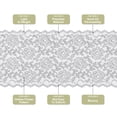 thumbnail image 4 of Uxcell 7 Inch Wide 5 Yard Lace Ribbon Floral Pattern Gray Lace Trim Ribbon for Sewing Making, and DIY Crafts, 4 of 5