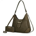 thumbnail image 2 of MKF Collection Women's Juliette Shoulder Handbag & Matching Wallet 2 Piece Set by Mia K. - Coffee, 2 of 10