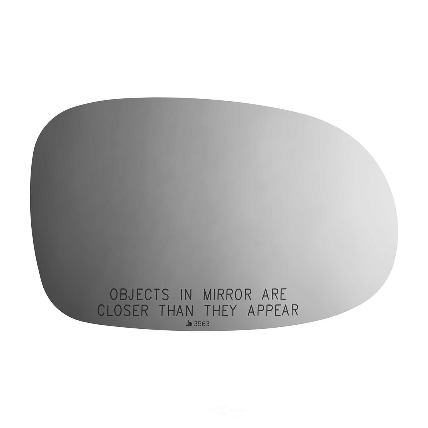 Burco Side View Mirror Replacement Glass - Clear Glass - 3563