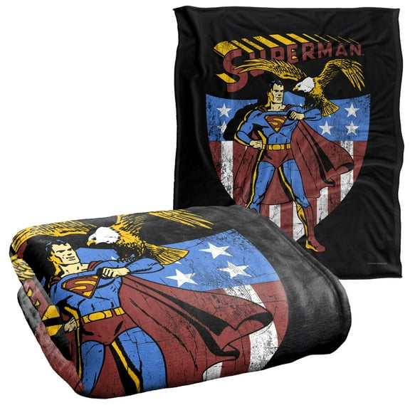 Superman All American Officially Licensed Silky Touch Super Soft Throw Blanket 50' x 60'