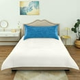 thumbnail image 6 of GZHJMY Blue Knitted Texture Satin Pillowcases for Hair and Skin Soft Like Silk Pillowcase, Satin Cooling Pillow Cases with Envelope Closure, Comfortable and Breathable, 20" x 30" Home Decor, 6 of 7