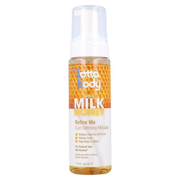 Lotta Body Mousse Curl Define Milk & Honey 7oz Refine Me (Pack of 3)