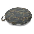 thumbnail image 1 of Botanical Round Floor Cushion with Handle, Floral Forest Theme Along Silhouettes of Various Field Flowers and Herbs Pattern, Pillow for Living Room & Dorms, 18" Round, Multicolor, by Ambesonne, 1 of 4
