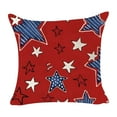 thumbnail image 6 of Dmlowu 4th of July Decorations Pillow Covers Comfortable Throw Pillow Covers Soft Warm 18x18 Pillow Cover for Living Room Bed Sofa, Patriotic Couch Pillow Covers for Independence Day, 6 of 6