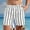 White, variant on Zylanna Men's Swim Trunks, Quick Dry with Pockets Striped Elastic Waist Beach Board Shorts Black