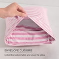 thumbnail image 4 of Ntbay 2 Pack Natural Jersey Cotton Toddler Pillowcases, Soft and Breathable Travel Pillow Cases with Envelope Closure, 13" x 18", Pink Stripe, 4 of 5
