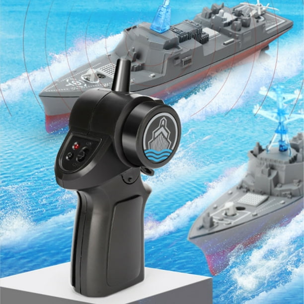Buque de Guerra RC 803 Alta Simulacion Control Remoto Barco de Guerra Multifunciones RC Barco Militar USB Carga de Succion Magnetica Barco RC Agua Juguetes para Ninos ANGGREK Otros Walmart en linea