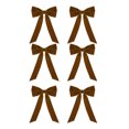 thumbnail image 2 of Twfbrm 6 Pcs Christmas Bows for Xmas Tree, 9"x13" Large Velvet Ribbon Bows for Gift Wrapping, Winter Holiday Hanging Ornaments Rustic Wreath Bow Christmas Decorations for Crafts Wedding Party, 2 of 8