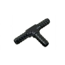 Vibrant Performance 3/8in Barbed Tee Adapter - Black Anodized