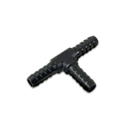 Vibrant Performance 3/8in Barbed Tee Adapter - Black Anodized