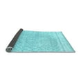 thumbnail image 2 of Ahgly Company Indoor Square Solid Light Blue Modern Area Rugs, 7' Square, 2 of 4
