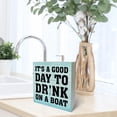 thumbnail image 6 of Zomyto 7"x7" Lake Decor on a Boat Wooden Block Sign Rustic Style Lake Life Lake House Cottage Home Desk Shelf Decorations, Boat Lover Gift, 6 of 6