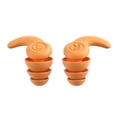 thumbnail image 1 of 1 Par Reducción de Tapones Oídos Silicona 3 Capas para Niños 5-12 Años Naranja, 1 of 3
