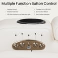 thumbnail image 4 of COLAMY Sereno Dual Motors Wall Hugger Power Recliner Chair with Power Headrest for Living Room, Home Theater Seating with Hidden Storage, Beige, 4 of 9