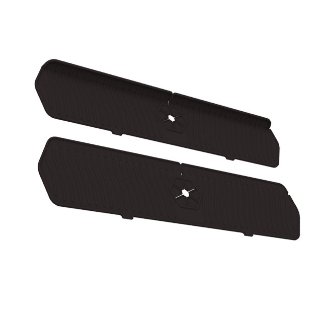Bewildely Tapete de cocina de fácil instalación y amplia aplicación, 2 pack/lote, para cocina sin desorden, seguro y confiable Cocina y Comedor negro