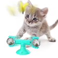 thumbnail image 2 of Cosquillas divertidas para juguete de gato, molino giratorio, hierba gatera con rompecabezas interactivo de plumas, 2 of 4