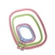 thumbnail image 3 of Juego de aros cuadrados de punto de cruz de 4 piezas, herramientas de bordado de plástico para acolchar, herramientas de costura, círculo para colgar a mano, Color aleatorio Inevent HA1586-00B, 3 of 6