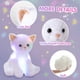 thumbnail image 5 of Animal de peluche Houwsbaby, gato blanco con música y luz, 30 cm, 5 of 7