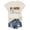 Beige, variant on QHWAUAKFBN T Shirts For Women Loose Fit Seester Short Sleeved Pullover Round Neck Tshirts Top