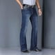 thumbnail image 1 of Pantalones vaqueros acampanados de primavera para hombre, pantalones vaqueros de corte acampanado, cómodos y ligeramente, 1 of 4