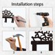 thumbnail image 5 of Llavero de metal con forma de loto para pared, miniorganizador de llaves con forma de flor de loto, colgador de llaves decorativo de pared con 3 ganchos., 5 of 9
