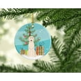 thumbnail image 2 of Carolines Treasures BB4190CO1 Merry Christmas Tree Irish Wolfhound Ceramic Ornament, 2 of 2