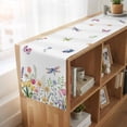 thumbnail image 6 of Table Runners 70 Inches Long Dress Scarves, Wildflowers Farmhouse Coffee/Dining/Kitchen Table Decor, Holiday Table Runner, Spring Country Tulip Butterfly Floral Leaf 13x70 Inch, 6 of 9