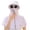 Purple, variant on Unisex Cooling Shawl Sun Hat Gaiter Balaclava UV Protection Breathable Zippered Full Face Neck Shoulder Cover Summer Sun Cap