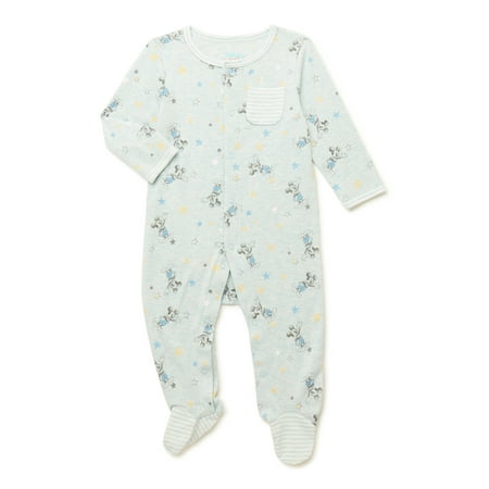 Mickey Mouse Baby Boys’ Sleep n’ Play Pajamas, 3-Pack