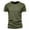 Army Green, variant on Men T Shirts Casual Sporty Lightweight Round Neck Short Sleeve T Shirt Breathable Solid Color Regular Fit Men Tshirt