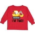thumbnail image 3 of Inktastic 2nd Birthday Construction Truck Boy Boys Long Sleeve Toddler T-Shirt, 3 of 5