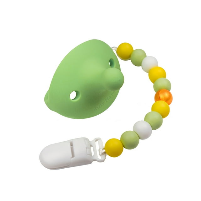 Kids Heroes Chupón de una Sola Pieza de Silicona con Clip Porta Chupón para Bebes de 3 a 36 Meses