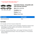 thumbnail image 2 of Front Brake Pad Set - Compatible with 2006 Chevy SSR Base, 2 of 2