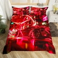 thumbnail image 2 of Erosebridal Housse de Couette Voiture de Sport Néon Rouge, Ensembles de Literie Voiture de Course Moderne, Déco de Chambre Voiture de Course, Réversible 2 Pcs (Sans Couette), 2 of 7