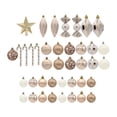 thumbnail image 3 of Juego de 40 piezas Macarena adornos de Bolas de Navidad colgantes decorativos inastillables Dorado champagne, 3 of 8