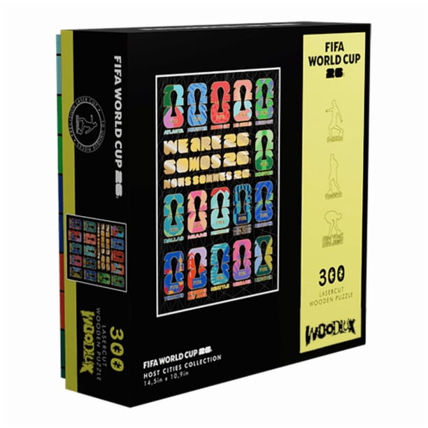 Rompecabezas de Madera 300 Piezas Colección Ciudades Sede FIFA World Cup 26 – Edición Premium WOODLUK