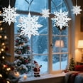 thumbnail image 6 of 12/6pcs Winter Christmas Snowflake Decorations, 3D Snowflakes Hanging Decorations for Christmas Garland Winter Holiday Home Birthday Party Decor, 6 of 7