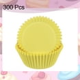 thumbnail image 3 of Uxcell Cupcake Liners Cupcake Cups Standard Size Muffins Liners Papers Baking Cups Wrappers Yellow, 3 of 6